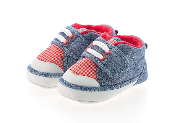 Free photo baby boy shoes isolated