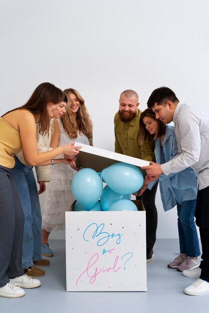 Baby's gender reveal party