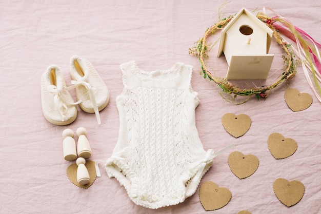 Baby-shoes and romper
