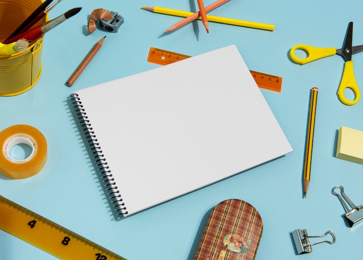 Free Photo back to school concept with various supplies