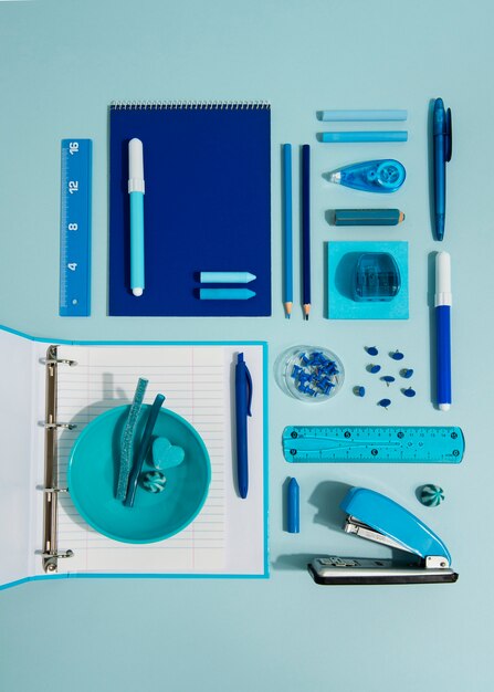 Back to school concept with various supplies