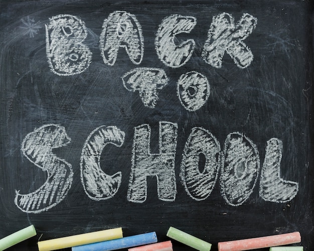 Back to school witch blackboard