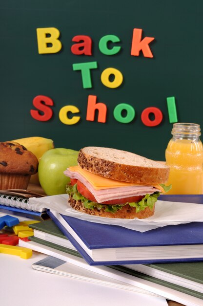 Back to school with packed lunch