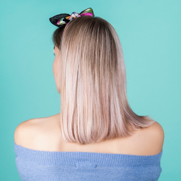 Back view of beautiful hair