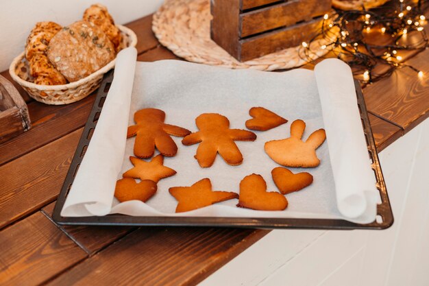 Backed christmas cookies assortment