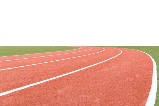 Background of atheletics running track, with blank area.