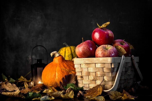 Background of autumnal harvest