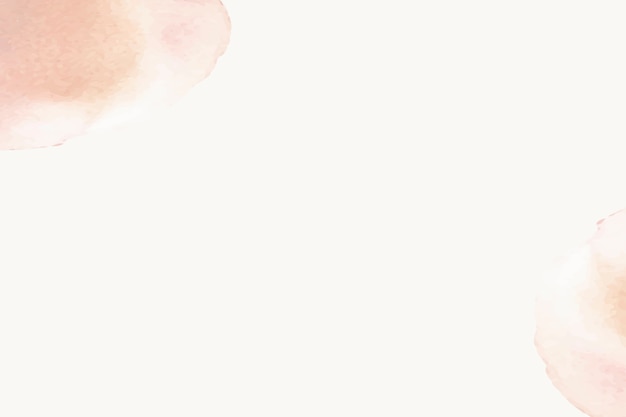 Free photo background of beige watercolor with orange pastel stains in simple style