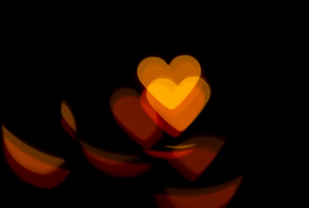 Free photo background bokeh red hearts