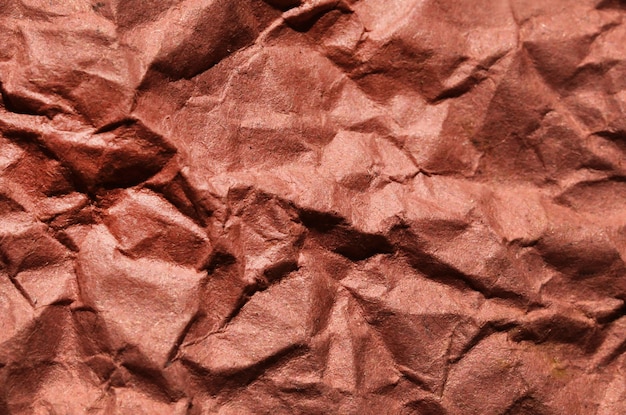 Background of crooked brown paper