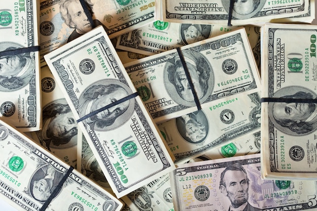 Free photo background of  dollars banknotes