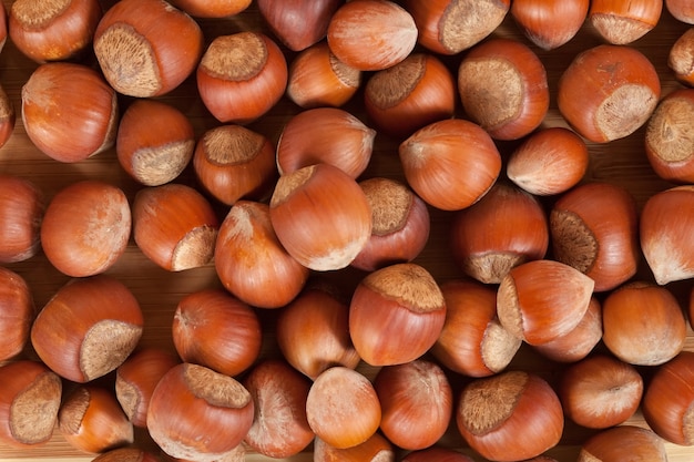 Background of  hazelnuts