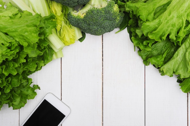 야채, 건강 식품 개념의 배경