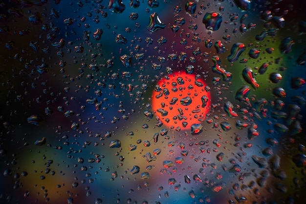 Foto gratuita gocce di pioggia di sfondo si chiudono