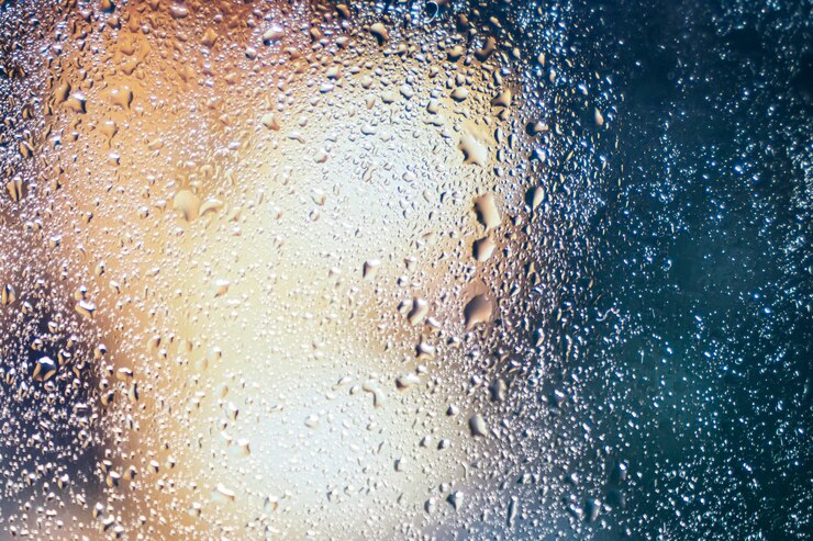 Free Photo background rain drops close up