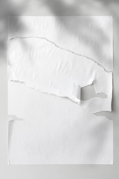 Background of ripped paper with shadow