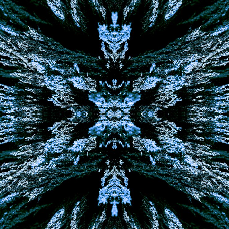 Free Photo background of seamless kaleidoscope magnetic metallic shaving