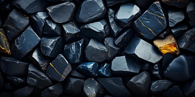 Background of small black stones