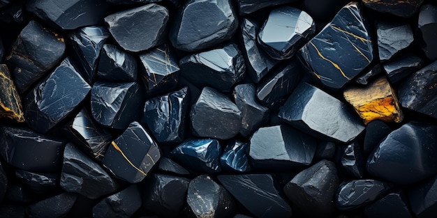 Background of small black stones