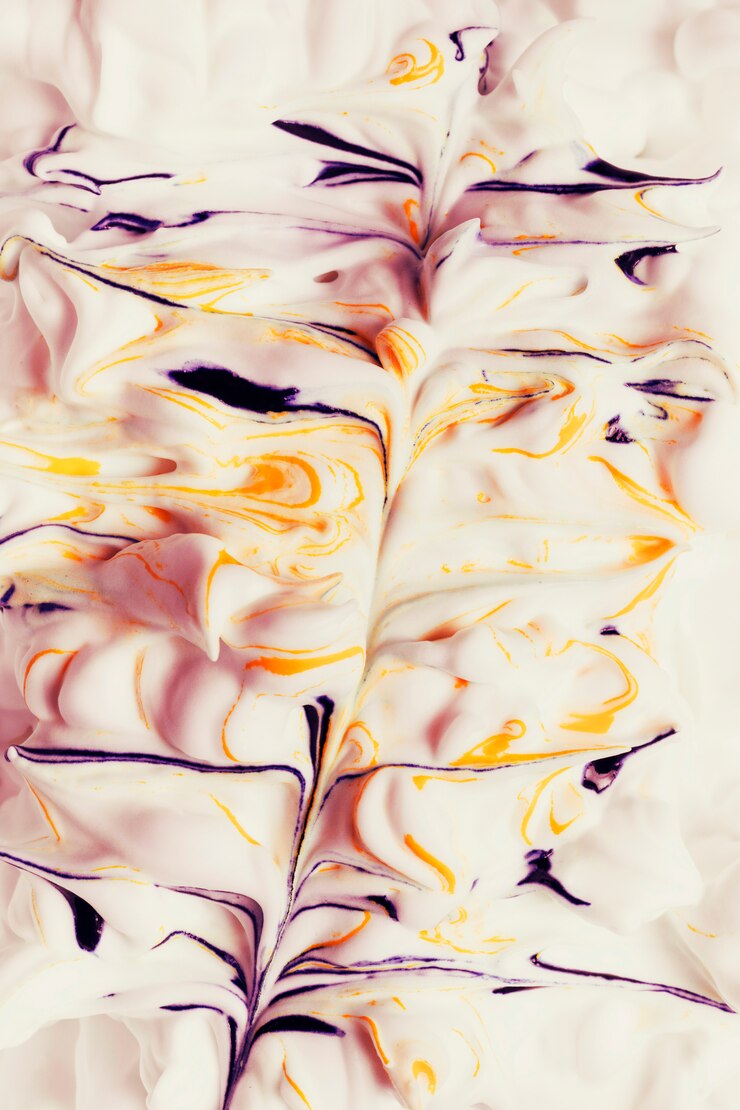 Free Photo background textured of creamy colorful paint