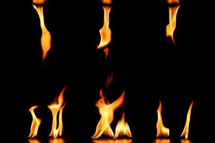 Free Photo background with flames of different sizes