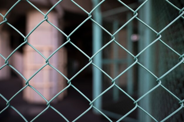 background with metallic fence texture