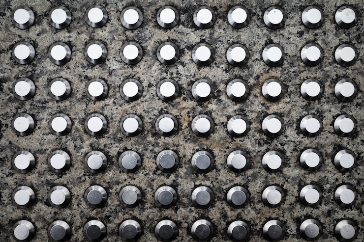Free Photo background with metallic grid texture