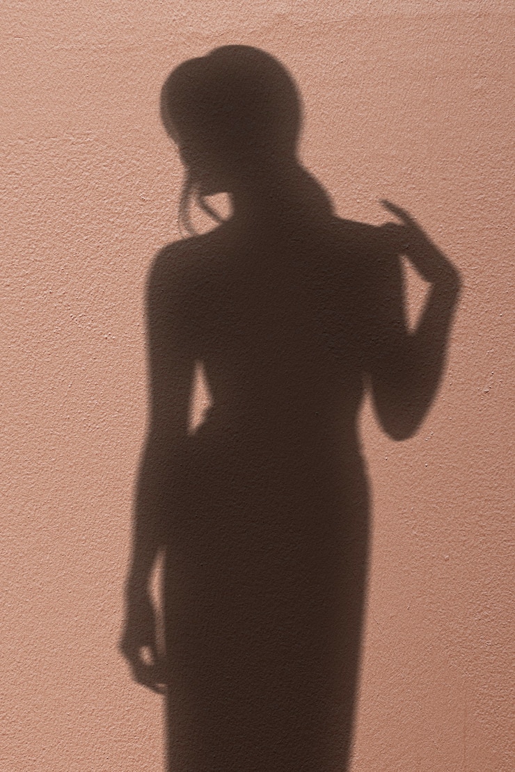 Free Photo background with shadow of a woman