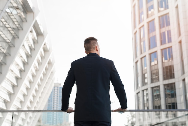 Backview of businessman