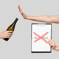 Free photo bad alcohol habit