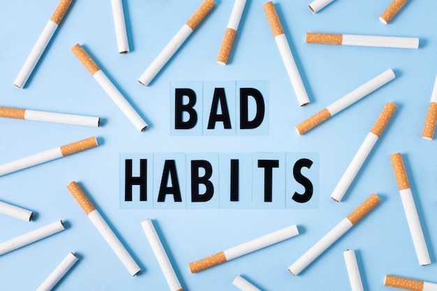 Bad habits illustration