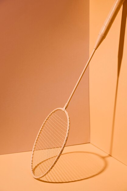 Badminton racket arrangement