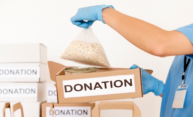 Borsa per donazione con disposizioni