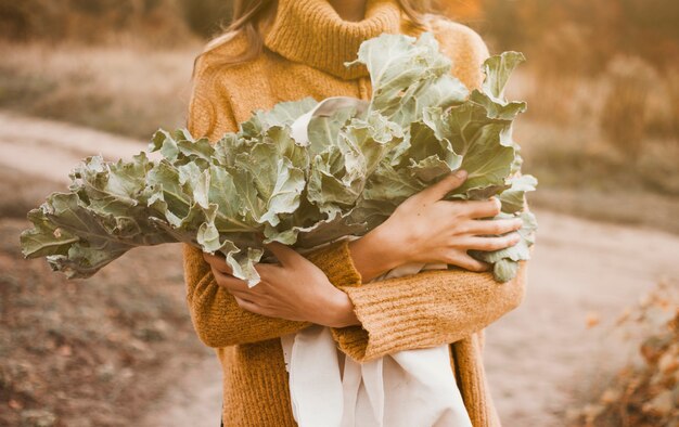 Bag with vegetables