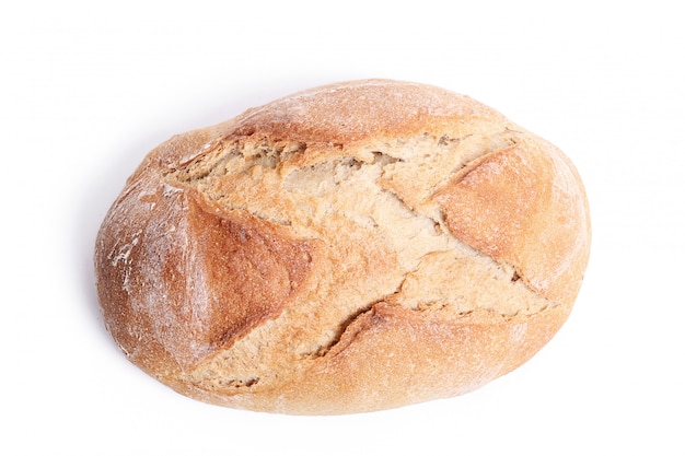 Baked bread isolated