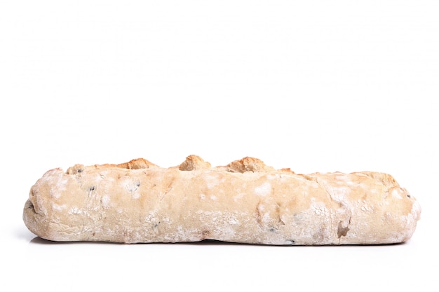 Free photo baked bread isolated