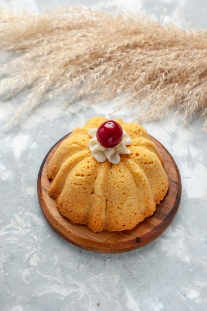 baked cake on light desk, cake biscuit sweet sugar