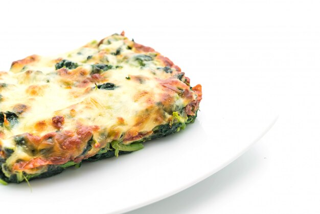 Premium Photo | Baked spinach with cheese