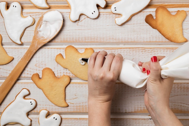 Foto gratuita ossequi cotti per l'evento di halloween