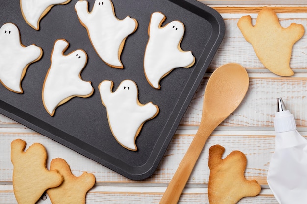 Free photo baked treats for halloween