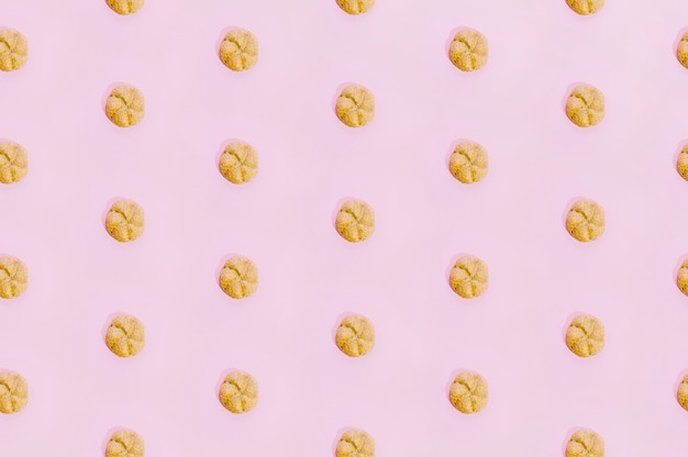 Bakery pattern with baked cookies