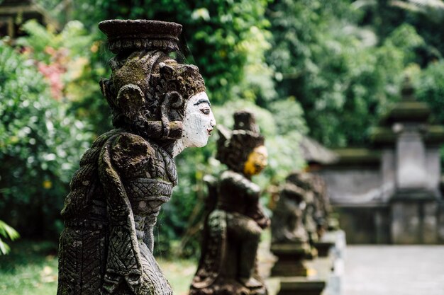 Bali statue in temple, Indonesia