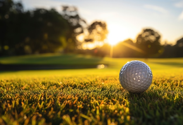 Free photo ball on golf field