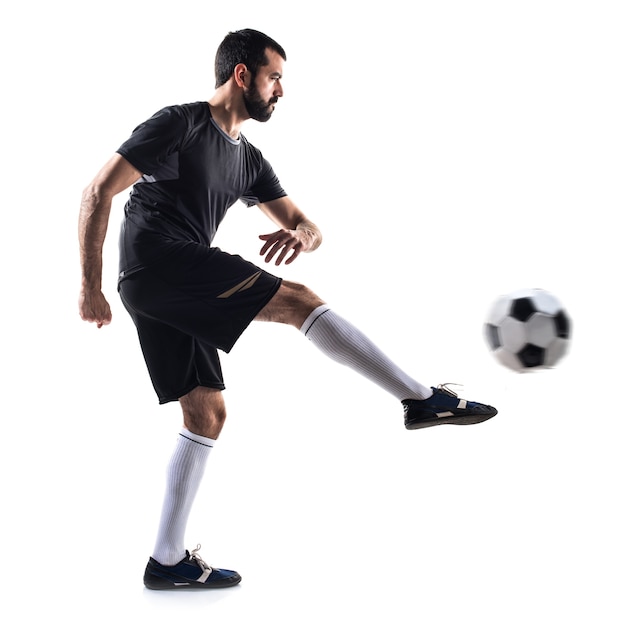 Free photo ball guy soccer man playing