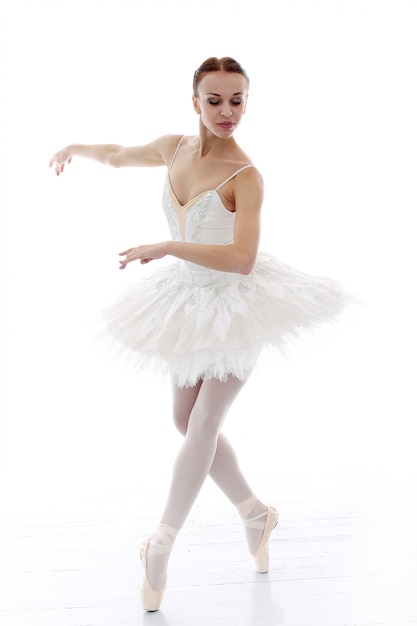 Free photo ballerina performing