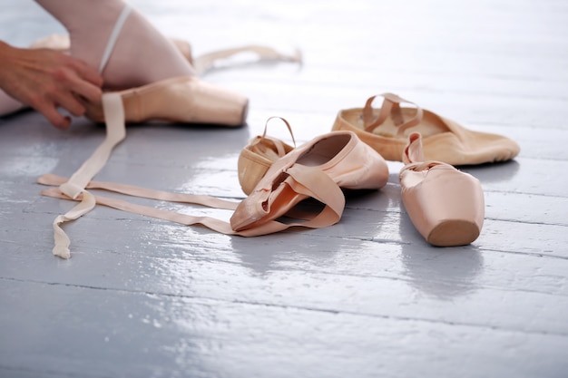 Free photo ballerina's slippers