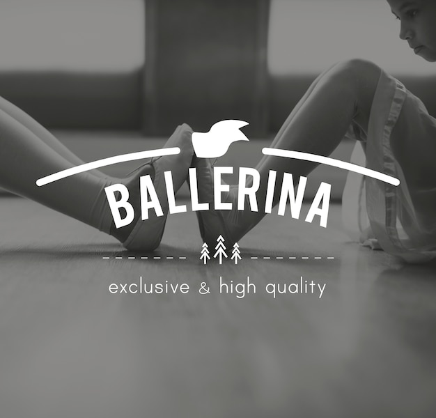 Free photo ballerina training perform eleegance icon