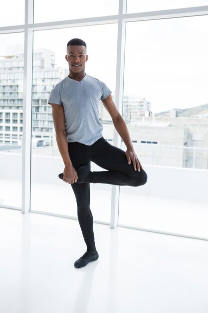 Ballerino practising ballet dance