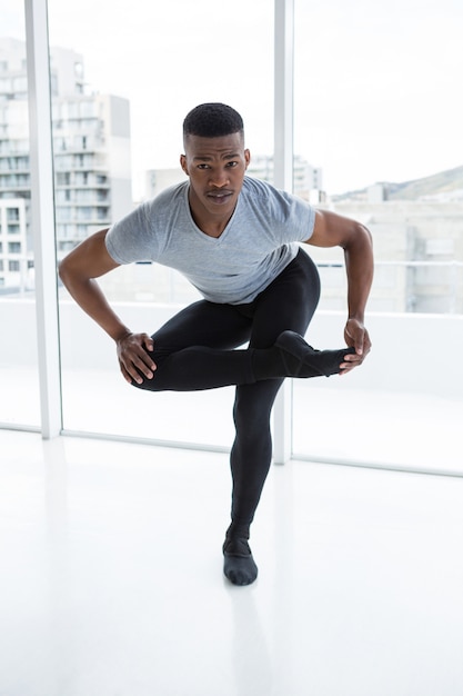 Ballerino practising ballet dance