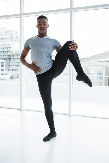 Ballerino practising ballet dance